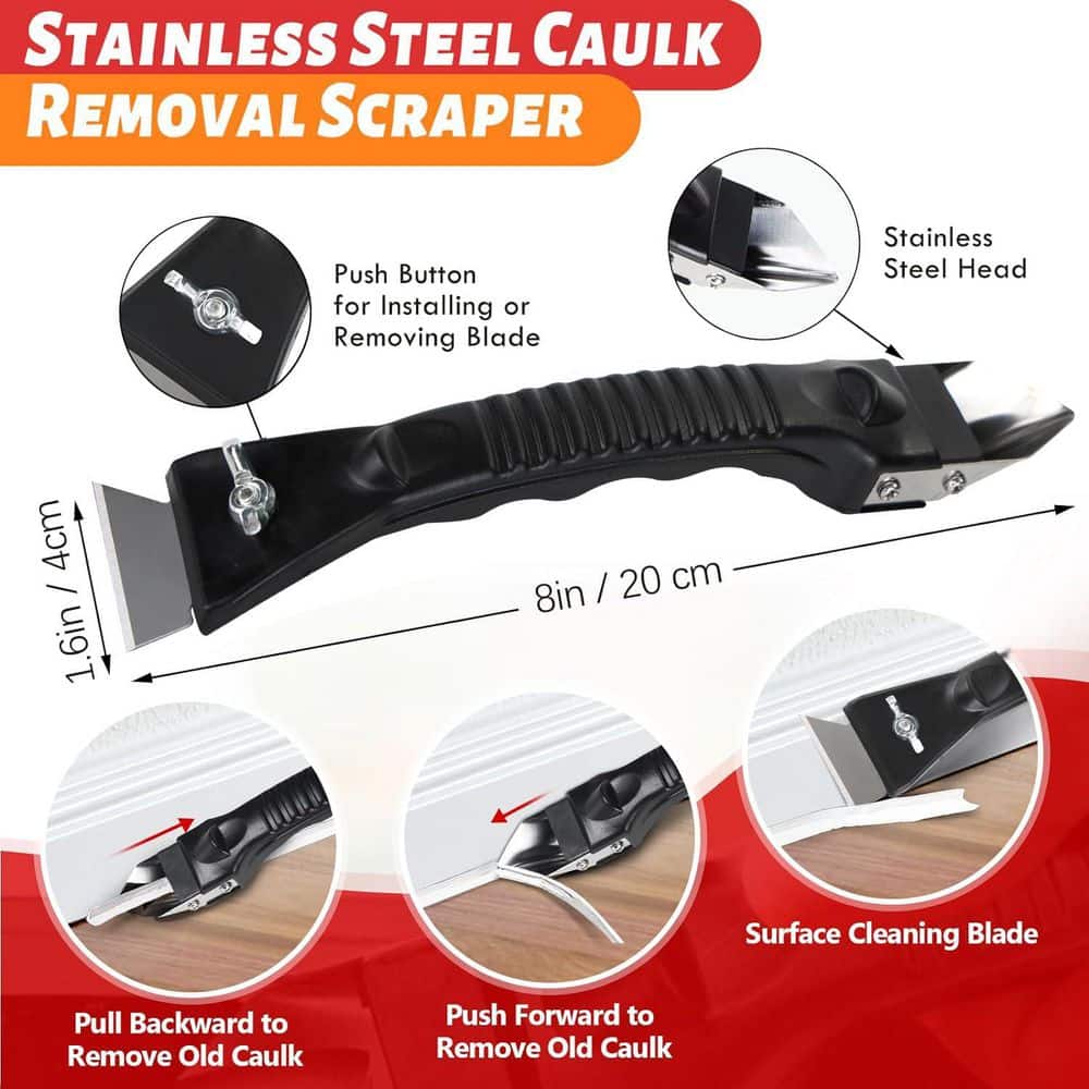 Laybus All-in-One Caulking Kit with Smooth Glide Gun, Multi-Tool Set in Gift Box (3)