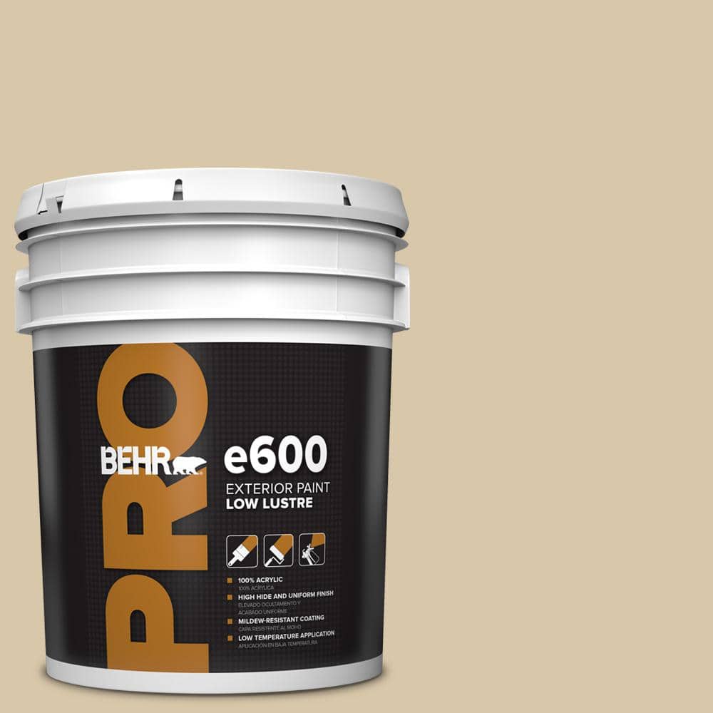 BEHR PRO 5 gal. #ECC-54-1 New Khaki Low Luster Exterior Paint