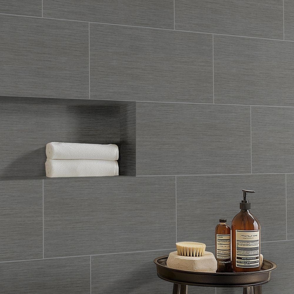 MSI Metro Gris 12 in. x 24 in. Matte Porcelain Floor and Wall Tile (2 sq. ft./Each) (3)