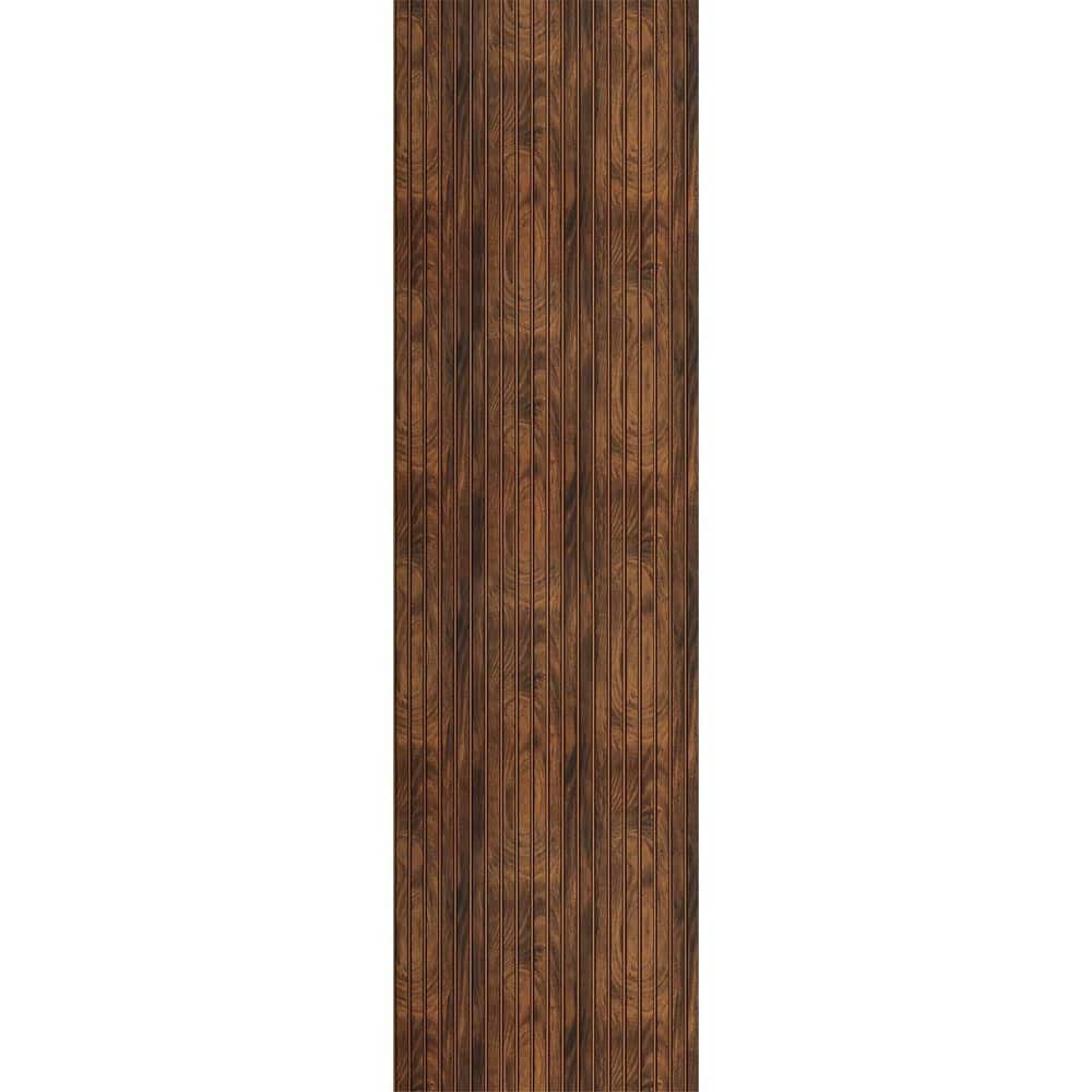 FROM PLAIN TO BEAUTIFUL IN HOURS Mini Tambour Slats 5/16 in. 1 ft. 7.88 ft. Brown Glue-Up Decorative Foam Slat Wall /78sq.ft