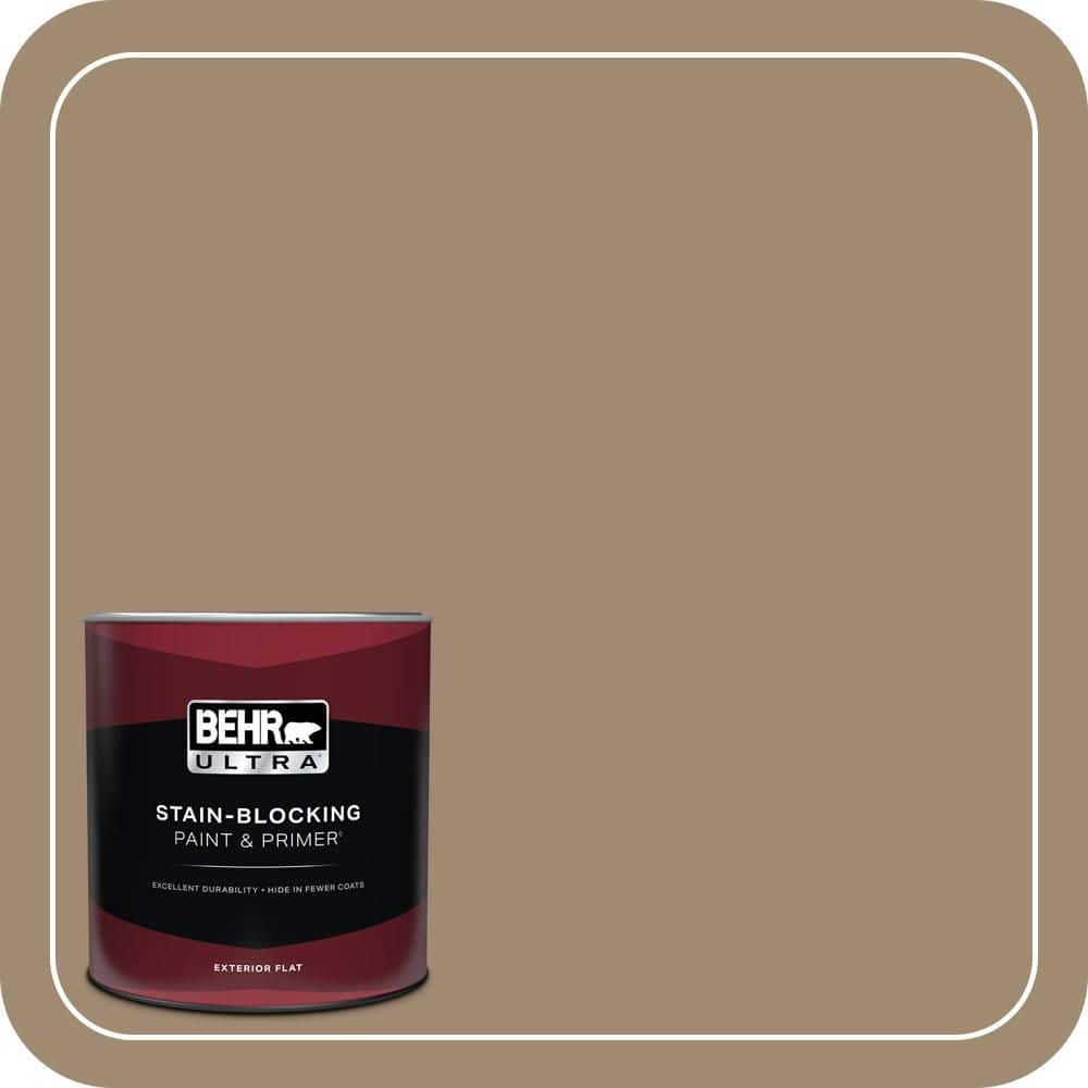BEHR ULTRA 1 qt. #PMD-102 River Mud Flat Exterior Paint & Primer