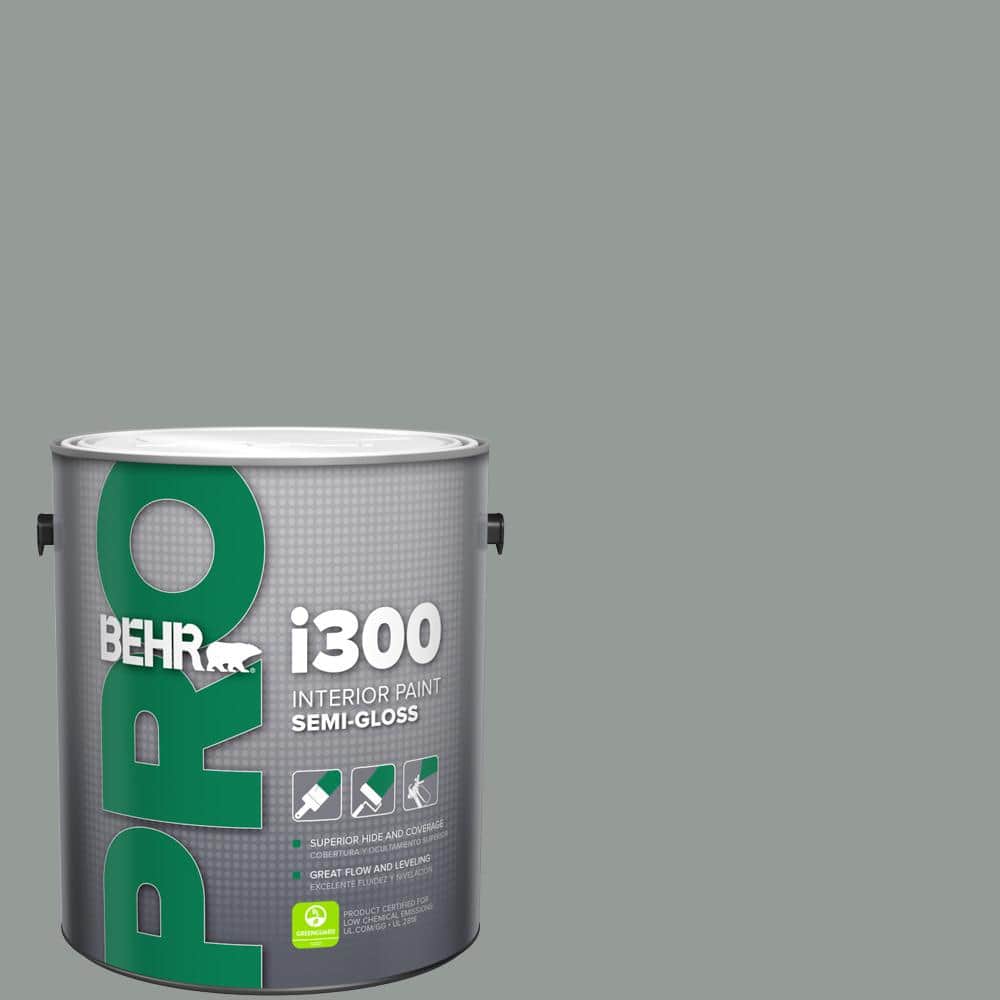 BEHR PRO 1 gal. #BXC-66 Dusk Blue Semi-Gloss Interior Paint