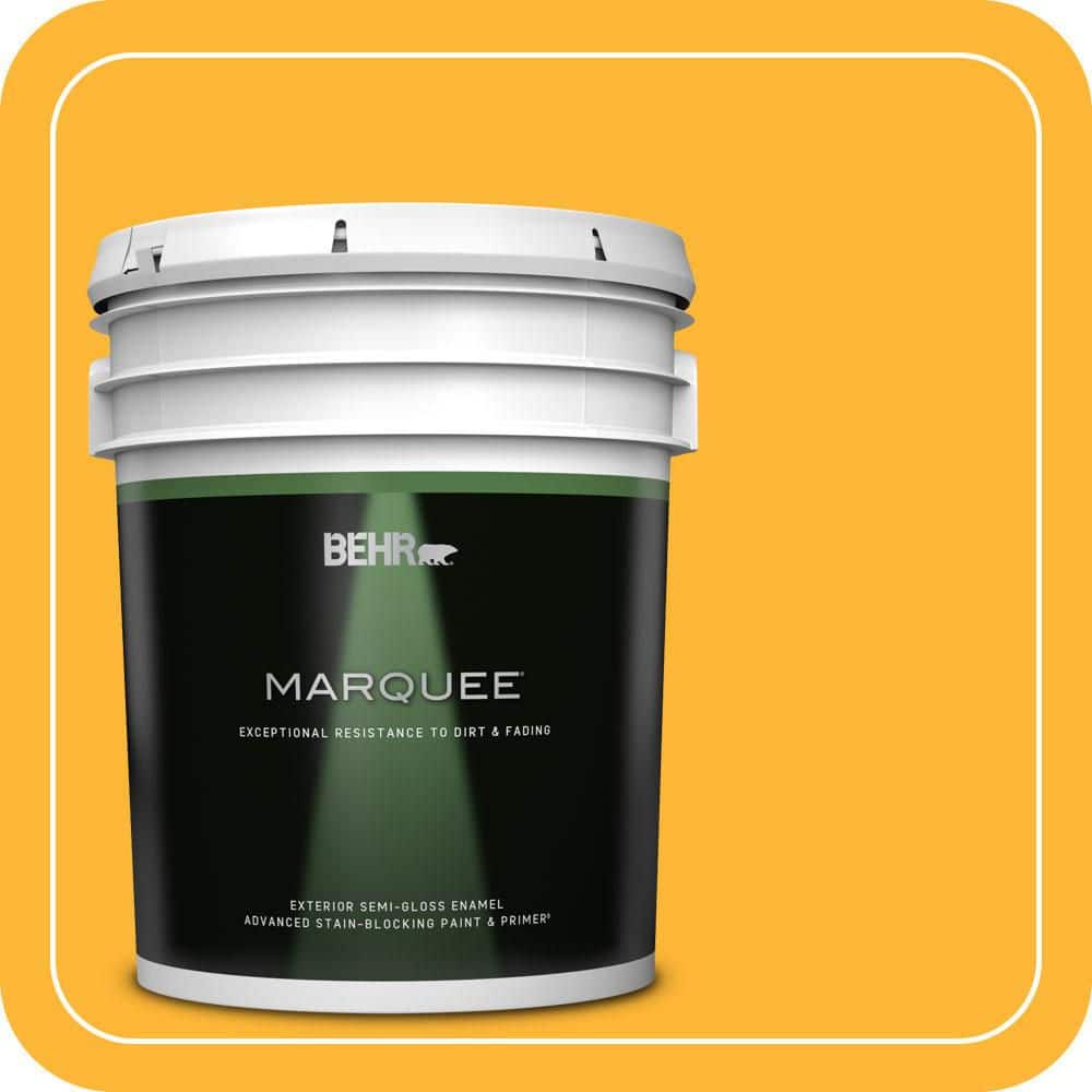 BEHR MARQUEE 5 gal. #P270-6 Soft Boiled Semi-Gloss Enamel Exterior Paint & Primer