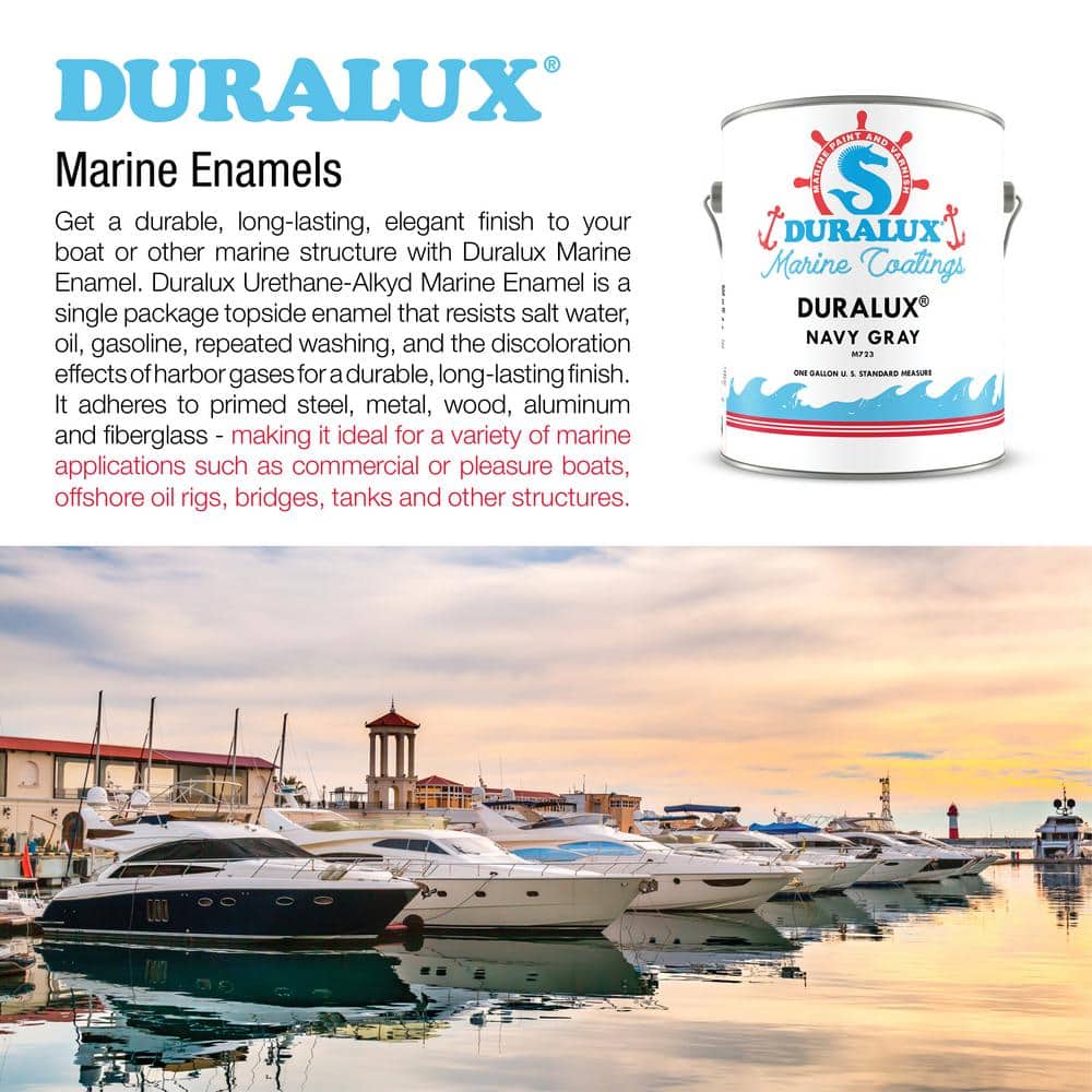 Duralux Marine Paint 1 gal. Navy Gray Marine Enamel (3)