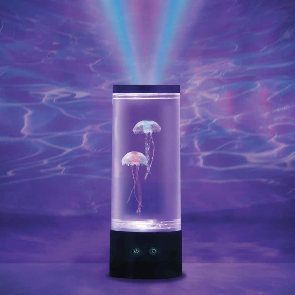Unbranded 9 in. Black Indoor Jellyfish Table Lamp with RGB LED (2)