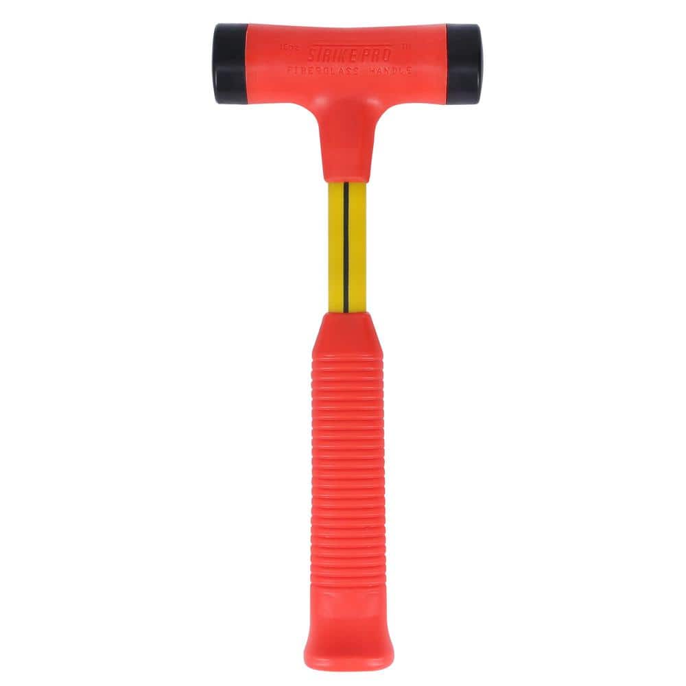 Nupla 1 lb. Non-Marring Strike Pro Power Drive Dead Blow Hammer with 12 in. Fiberglass Handle and Non-Slip Cush-N-Grip (2)