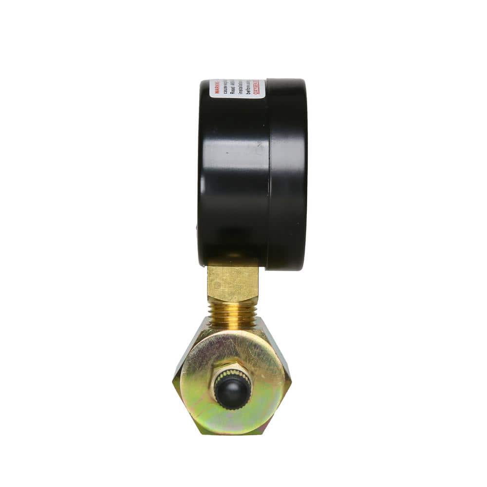 JONES STEPHENS 200 PSI Gas Test Gauge Assembly with 2 in. Face and 3/4 in. FIP Inlet (2)