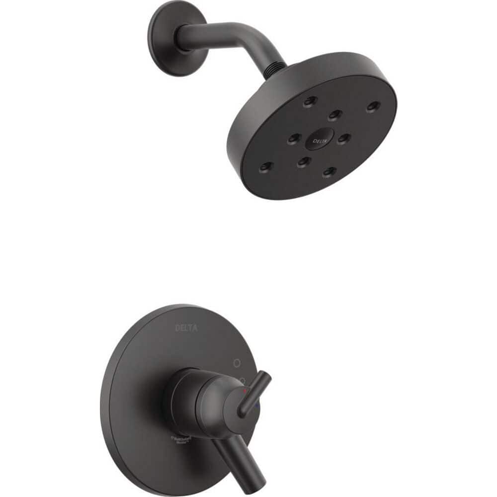 Delta Trinsic 1-Handle Wall Mount Shower Trim Kit with H2OKinetic in (Valve Not Included) (1)