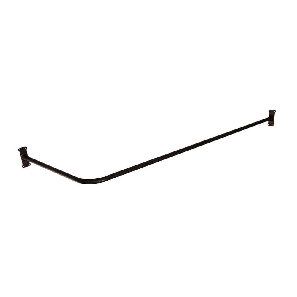Barclay Products 48 in. Corner Shower Curtain Rod in Oil Rubbed Bronze