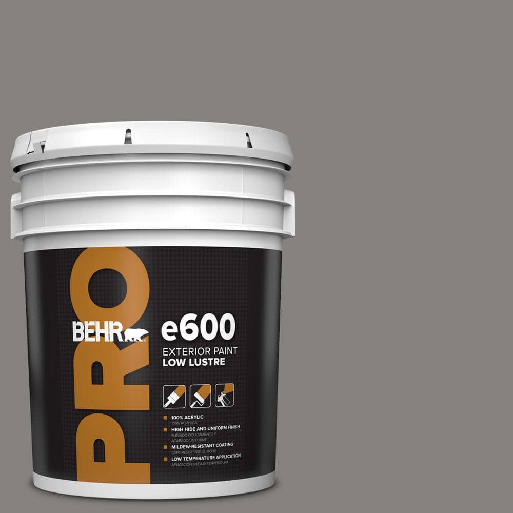 BEHR PRO 5 gal. #BNC-25 Gray Pepper Low Luster Exterior Paint