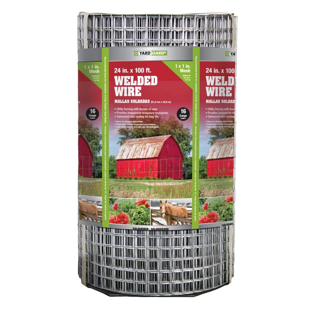 YARDGARD 2 ft. x 100 ft. 16-Gauge Galvanized Welded Wire
