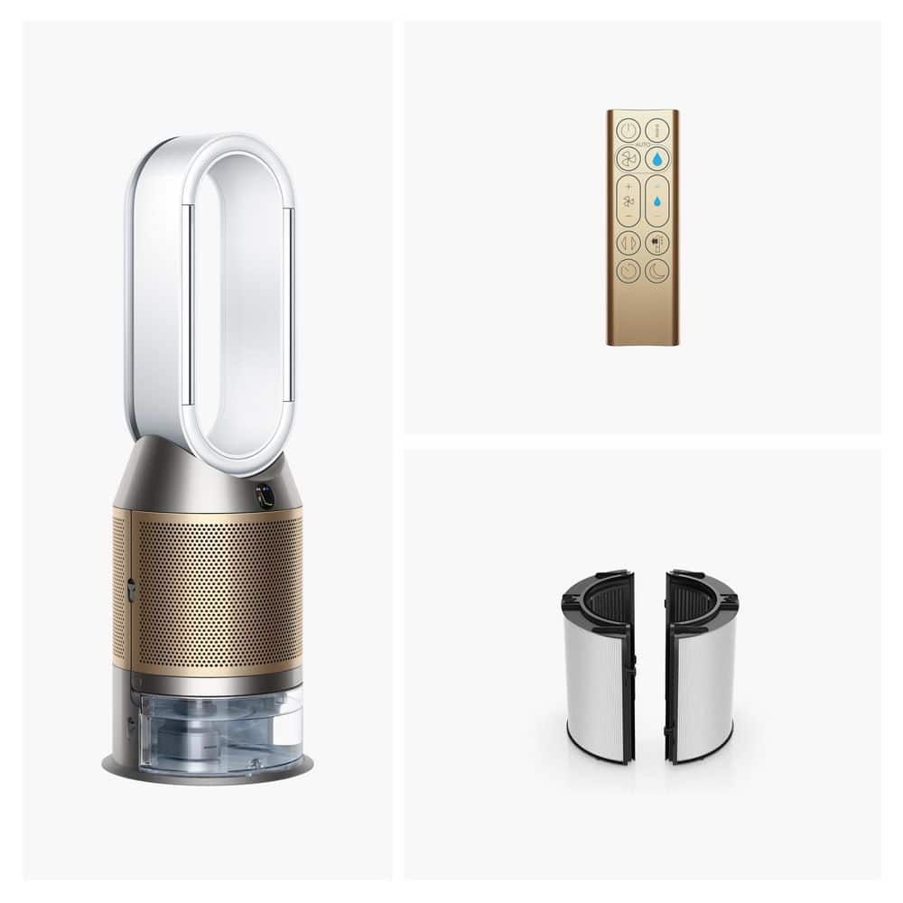 Dyson 109 sq. ft. Combined HEPA+K-Carbon filter in White/Gold with Air Multiplier technology and humidification (2)