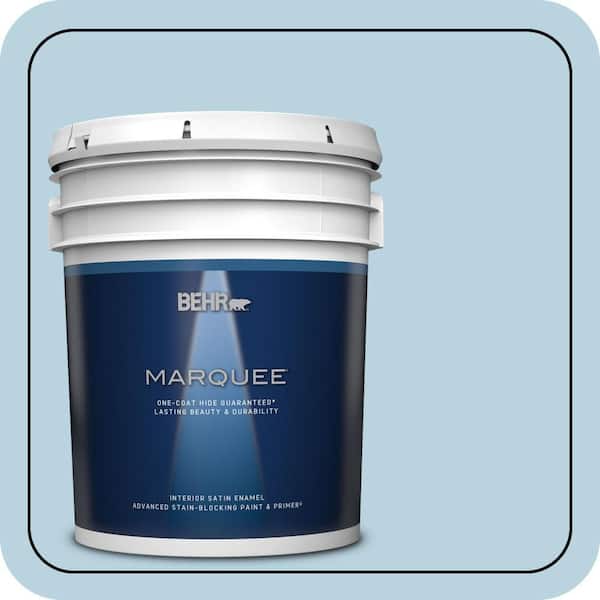 BEHR MARQUEE 5 gal. #PPU14-16 Millstream Satin Enamel Interior Paint & Primer (2)