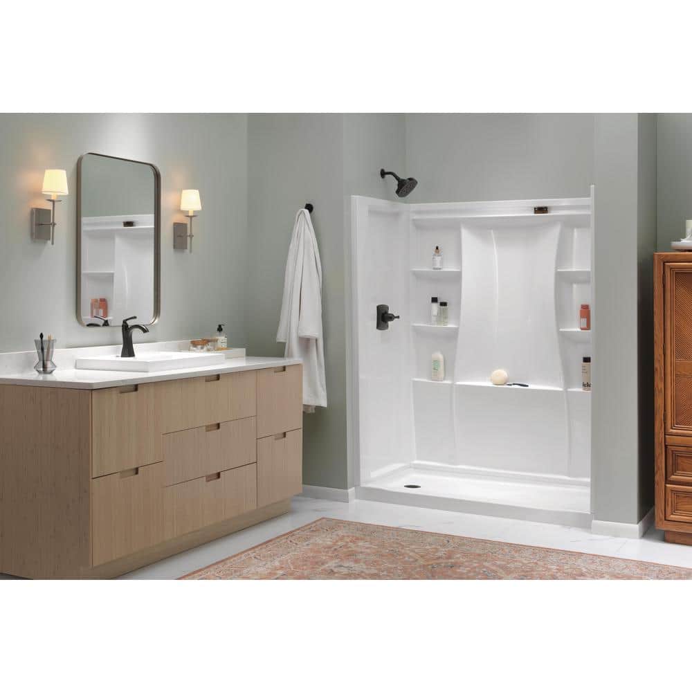 Delta Classic 500 60 in. L 30 in. W Alcove Shower Pan Base with Drain (2)