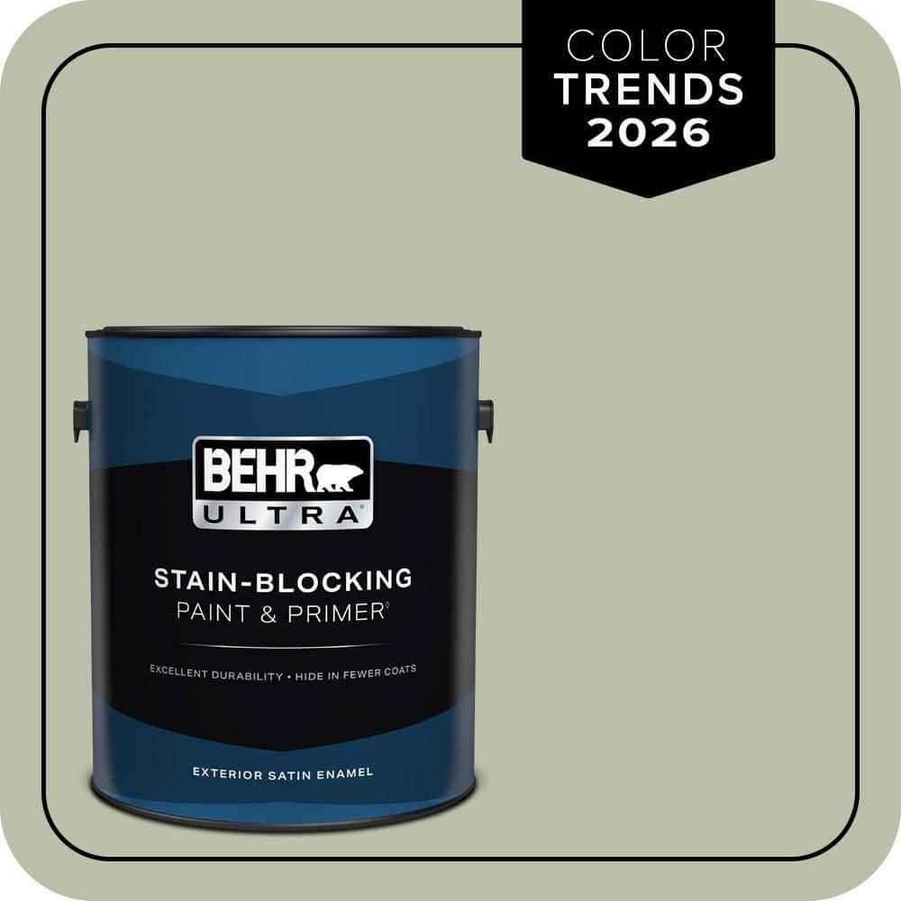 BEHR ULTRA 1 gal. #S380-3 Urban Nature Satin Enamel Exterior Paint & Primer