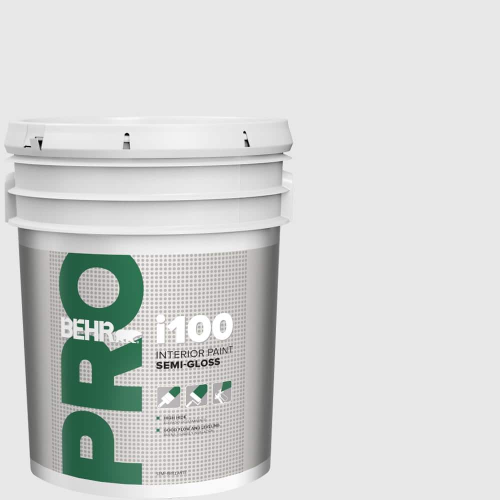 BEHR PRO 5 gal. #PR-W09 Nimbus Cloud Semi-Gloss Interior Paint