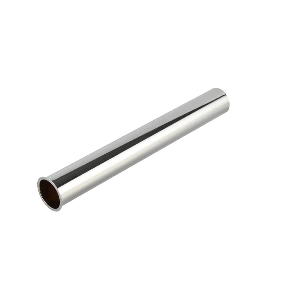 Everbilt 1-1/2in. x 12in. Chrome-Plated Brass Flanged Strainer Sink Drain Tailpiece (3)