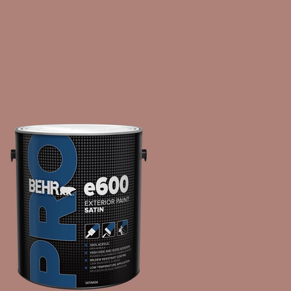BEHR PRO 1 gal. #S170-5 Smoke Bush Rose Satin Exterior Paint