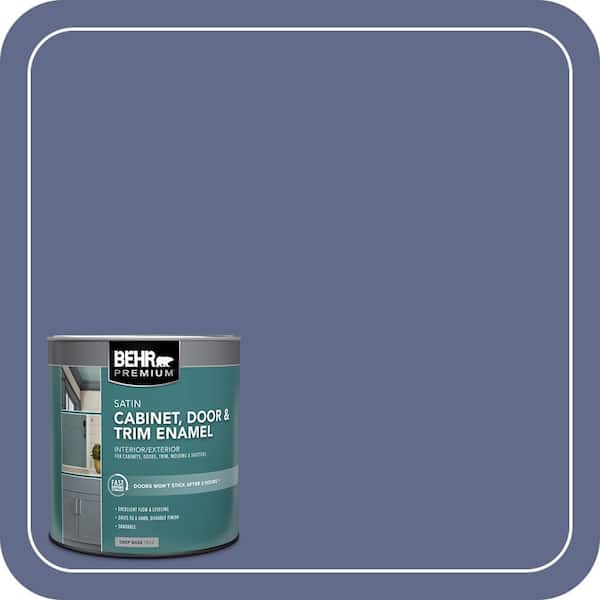 BEHR PREMIUM 1 qt. #S540-6 Dangerously Elegant Satin Enamel Interior/Exterior Cabinet, Door & Trim Paint (2)