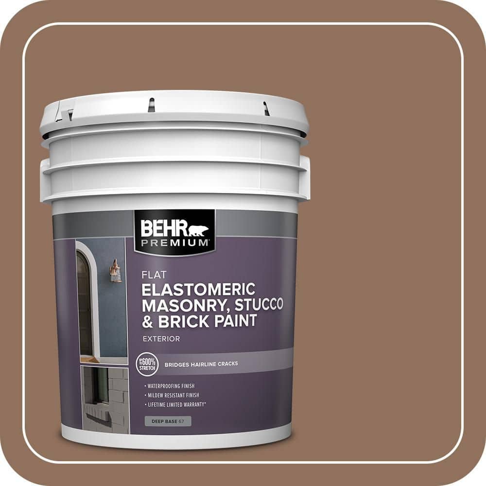 BEHR PREMIUM 5 gal. #N240-6 Wild Mustang Elastomeric Masonry, Stucco and Brick Exterior Paint (1)