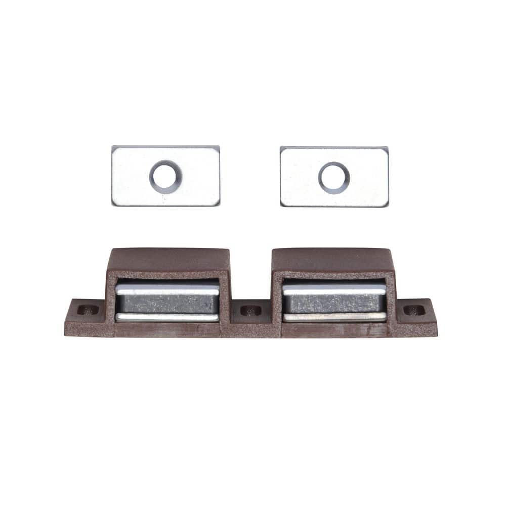 Everbilt 2x6 lbs. Magnetic Catch with Counter Plates, Brown (1-Pack) (3)