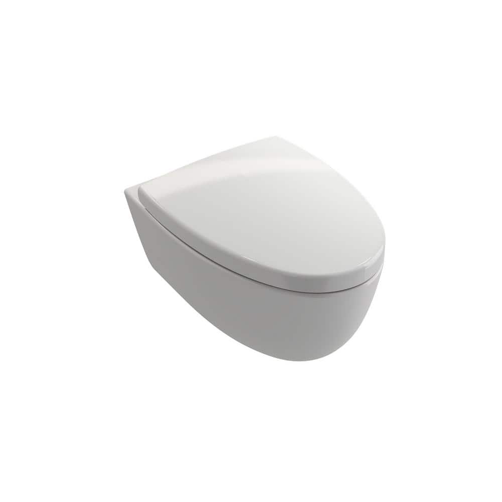 BOCCHI Milano Wall-hung Elongated Toilet Bowl Only in. White (3)