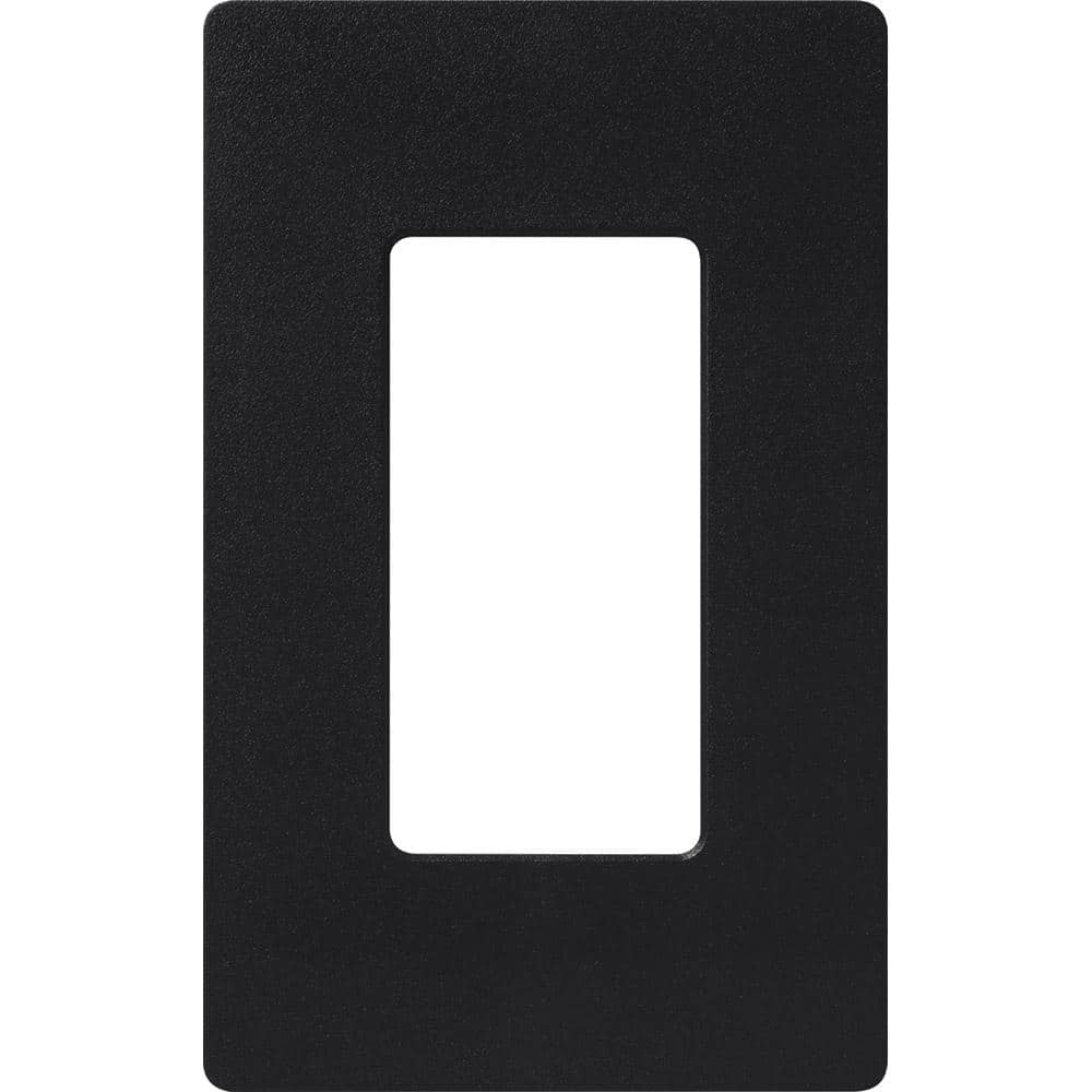 Lutron Claro 1 Gang Wall Plate for Decorator/Rocker Switches, Satin, Midnight (SC-1-MN) (1-Pack)