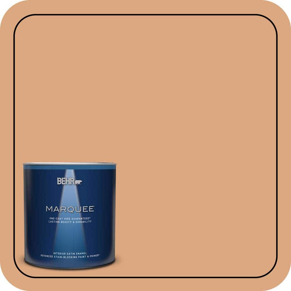 BEHR MARQUEE 1 qt. #PMD-97 Eastern Spice Satin Enamel Interior Paint & Primer