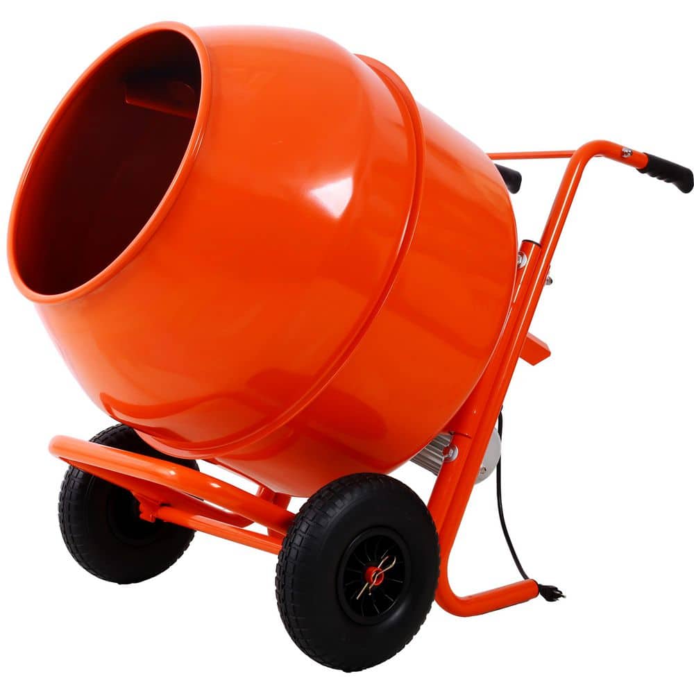 Tatayosi 8 cu. ft. Horizontal Portable Cement Mixer, 224L Wheel Barrow Portable Cement Concrete Mixer (3)