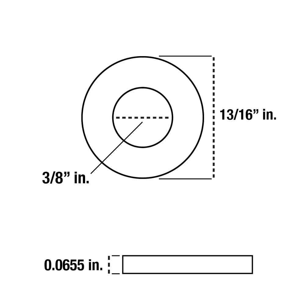 Everbilt 3/8 in. Chrome Flat Washer (3-Pack) (2)
