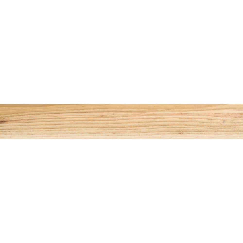 ROPPE Quarter round unfinished 0.75 in. T x . 75 in. W x 78 in. L Solid Light Matte Hardwood Trim (4)