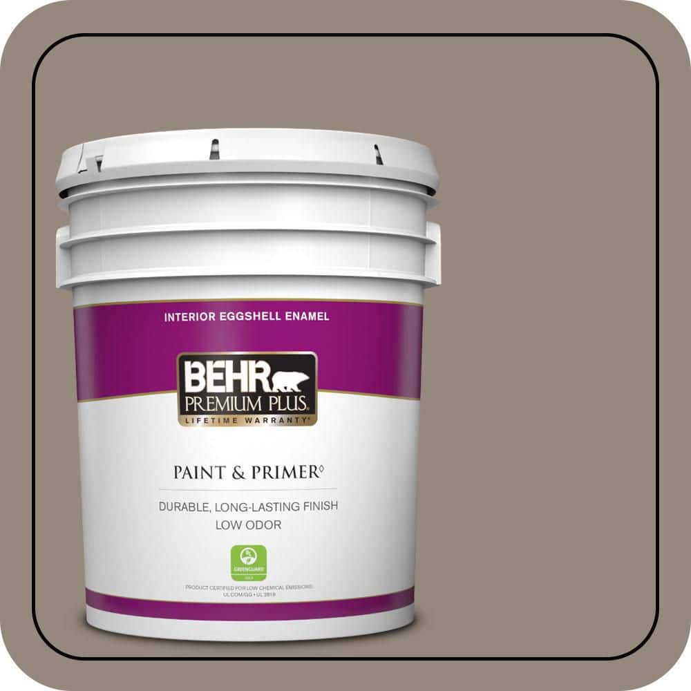 BEHR PREMIUM PLUS 5 gal. #MQ2-57 Art District Eggshell Enamel Low Odor Interior Paint & Primer