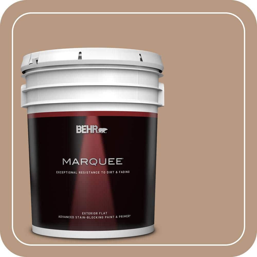 BEHR MARQUEE 5 gal. #MQ2-41 Cavern Clay Flat Exterior Paint & Primer