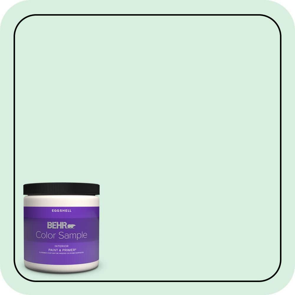 BEHR PREMIUM PLUS #P410-1 Pond Scape Enamel Interior/Exterior Paint & Primer Color Sample (1)