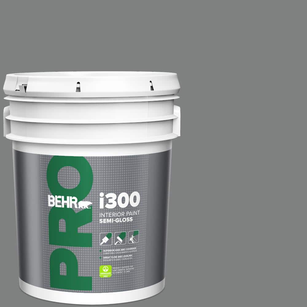 BEHR PRO 5 gal. #T12-10 Game Over Semi-Gloss Interior Paint