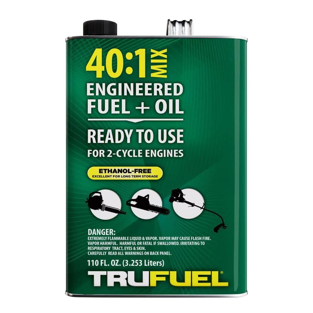 TruFuel 2-Cycle 40:1 Pre-Mixed Fuel and Oil 110 oz. (1 Pack)