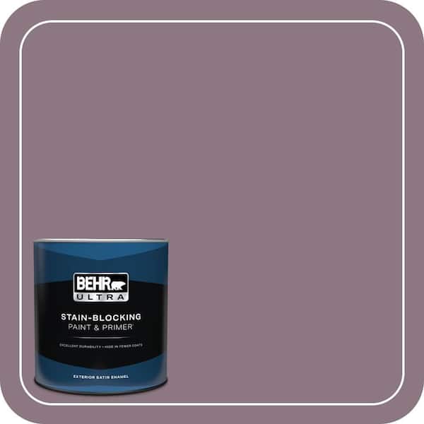 BEHR PREMIUM PLUS 1 gal. #BNC-20 Purple Rubiate Semi-Gloss Enamel Low Odor Interior Paint & Primer (2)