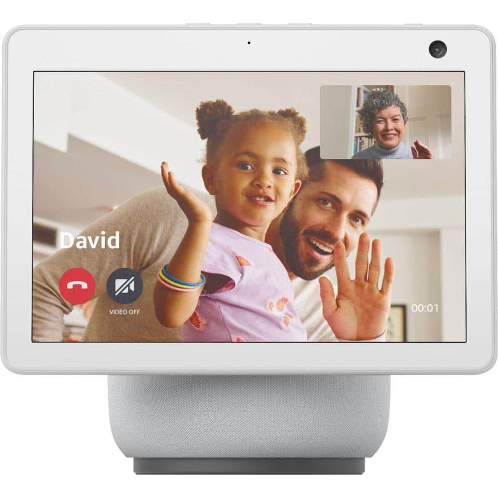 Amazon Echo Show 10 (3rd Gen) HD Smart Display with Motion and Alexa in Glacier White