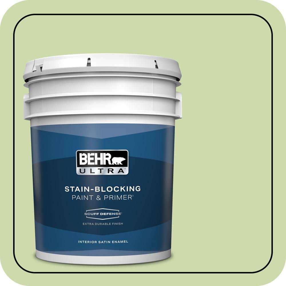 BEHR ULTRA 5 gal. #P370-3 Chameleon Skin Extra Durable Satin Enamel Interior Paint & Primer