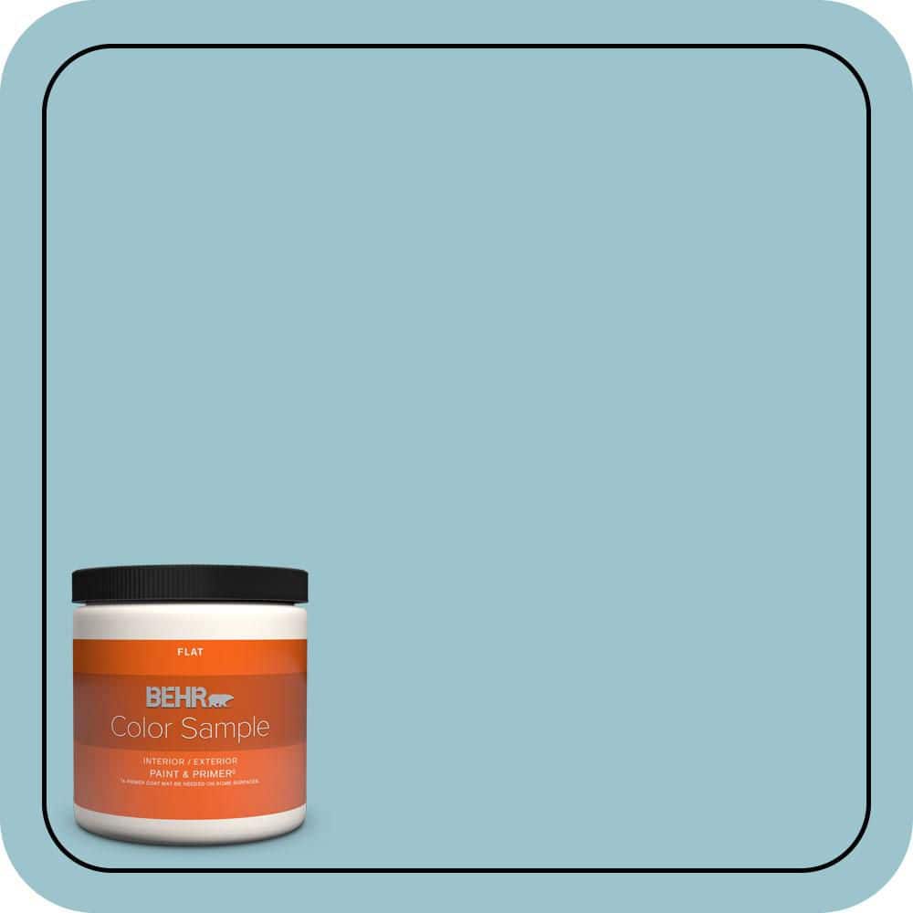 BEHR PREMIUM PLUS #ICC-99 Alluring Blue Enamel Low Odor & Primer (1)