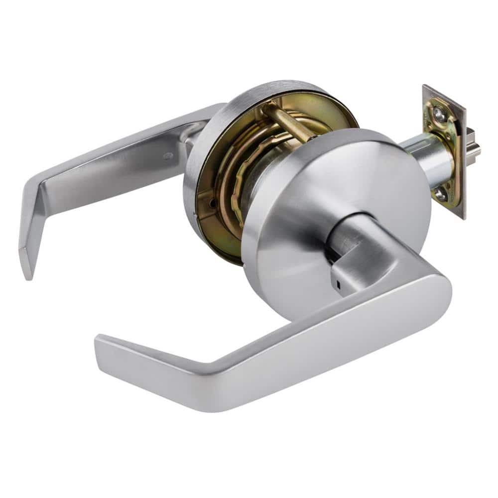 Universal Hardware Heavy Duty Commercial Storeroom Lever Cylindrical Chassis ADA UL 3-Hour Fire ANSI Grade 2 Satin Chrome (4)