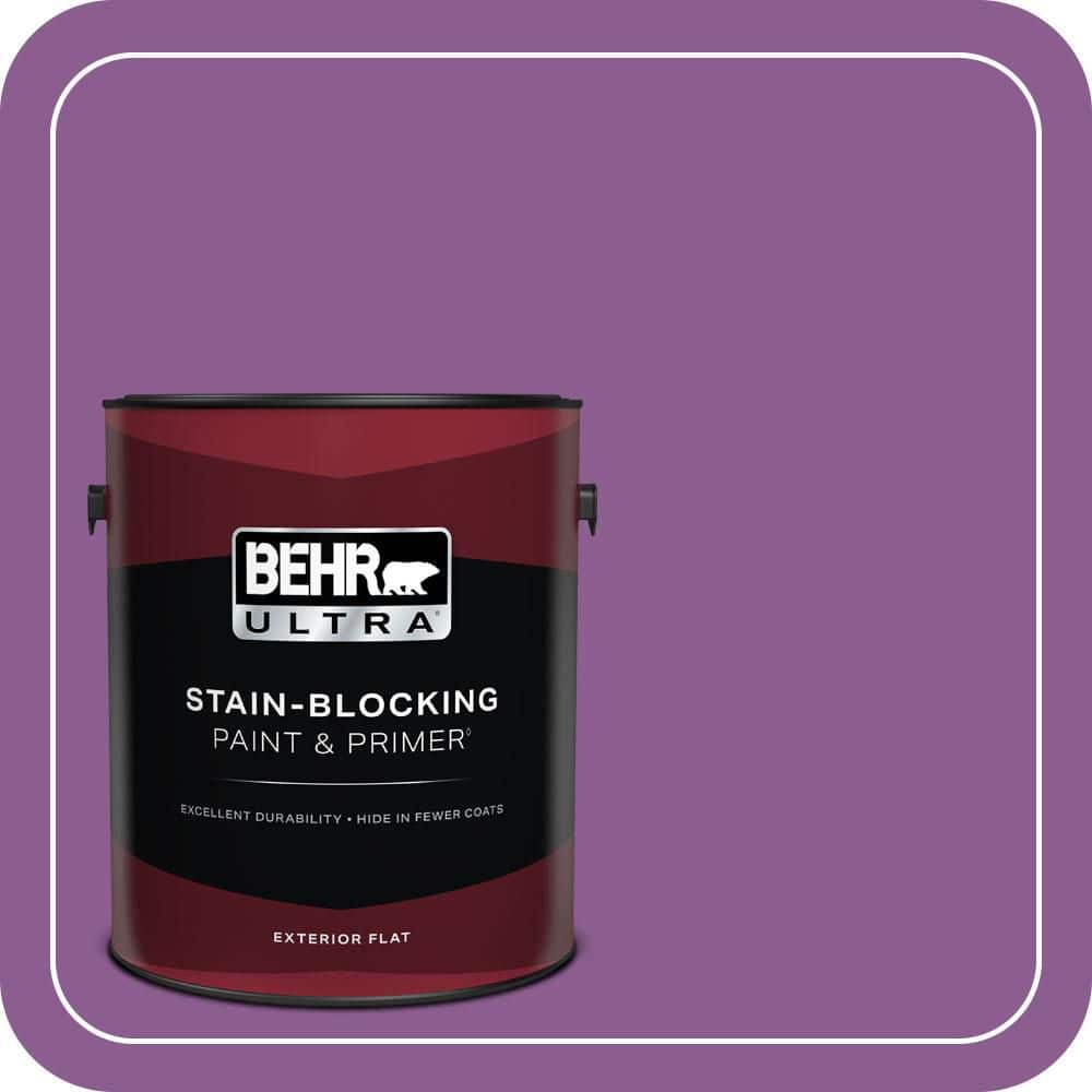 BEHR ULTRA 1 gal. #P100-6 Chakra Flat Exterior Paint & Primer