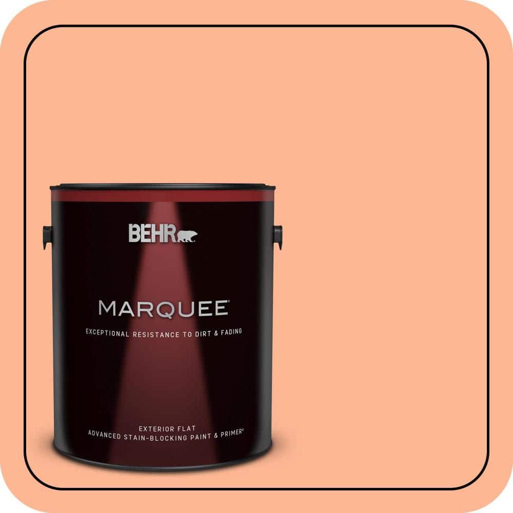 BEHR MARQUEE 1 gal. #P200-4 Carotene Flat Exterior Paint & Primer