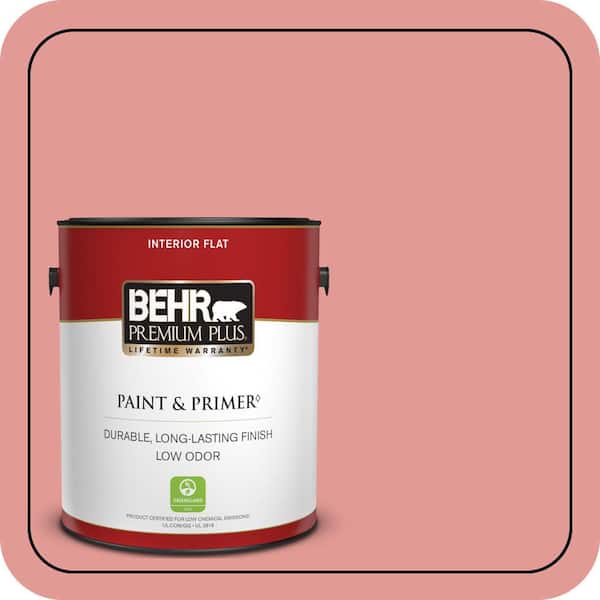 BEHR PREMIUM PLUS #M160-4A Sunset Pink Enamel Low Odor & Primer (3)