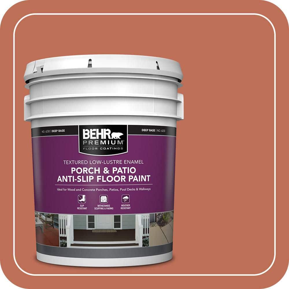BEHR PREMIUM 5 gal. #M190-6 Before Winter Textured Low-Lustre Enamel Interior/Exterior Porch and Patio Anti-Slip Floor Paint
