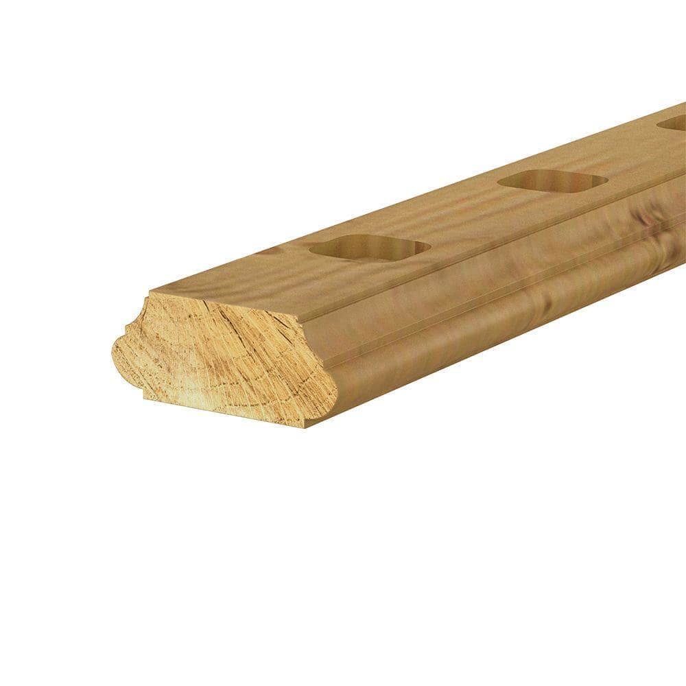 ProWood 2 in. x 4 in. x 6 ft. Pressure-Treated Routed Hand Rail (4-Pack) (3)
