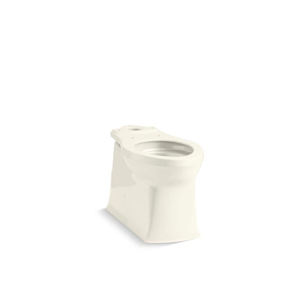 KOHLER Corbelle Tall Elongated Toilet Bowl Only With Skirted Trapway in Biscuit (1)