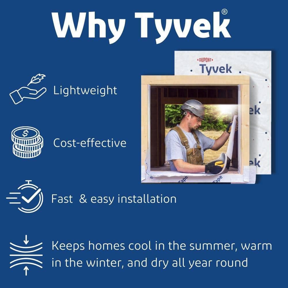 TYVEK 2 in. x 164 ft. HomeWrap Housewrap Installation Tape (328 Sq.Ft) (3)
