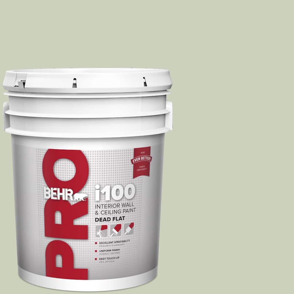 BEHR PRO 5 gal. #PPU10-09 Chinese Jade Dead Flat Interior Paint (1)