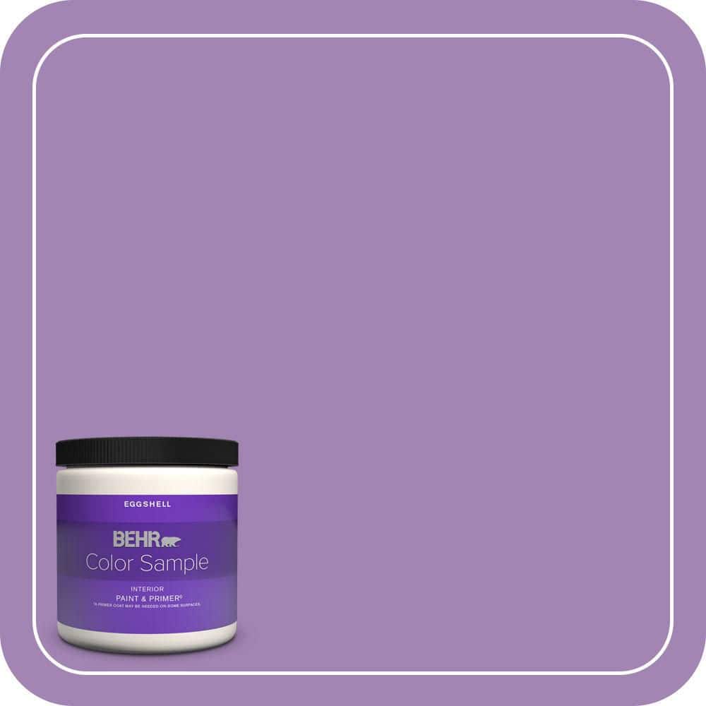 BEHR PREMIUM PLUS 8 oz. #660B-6 Daylight Lilac Eggshell Enamel Interior Paint & Primer Color Sample